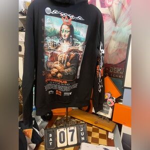 FRESH LAUNDRY BLACK NOTORIOUS MONA LISA
TEDDY BEAR ART HOODIE MENS